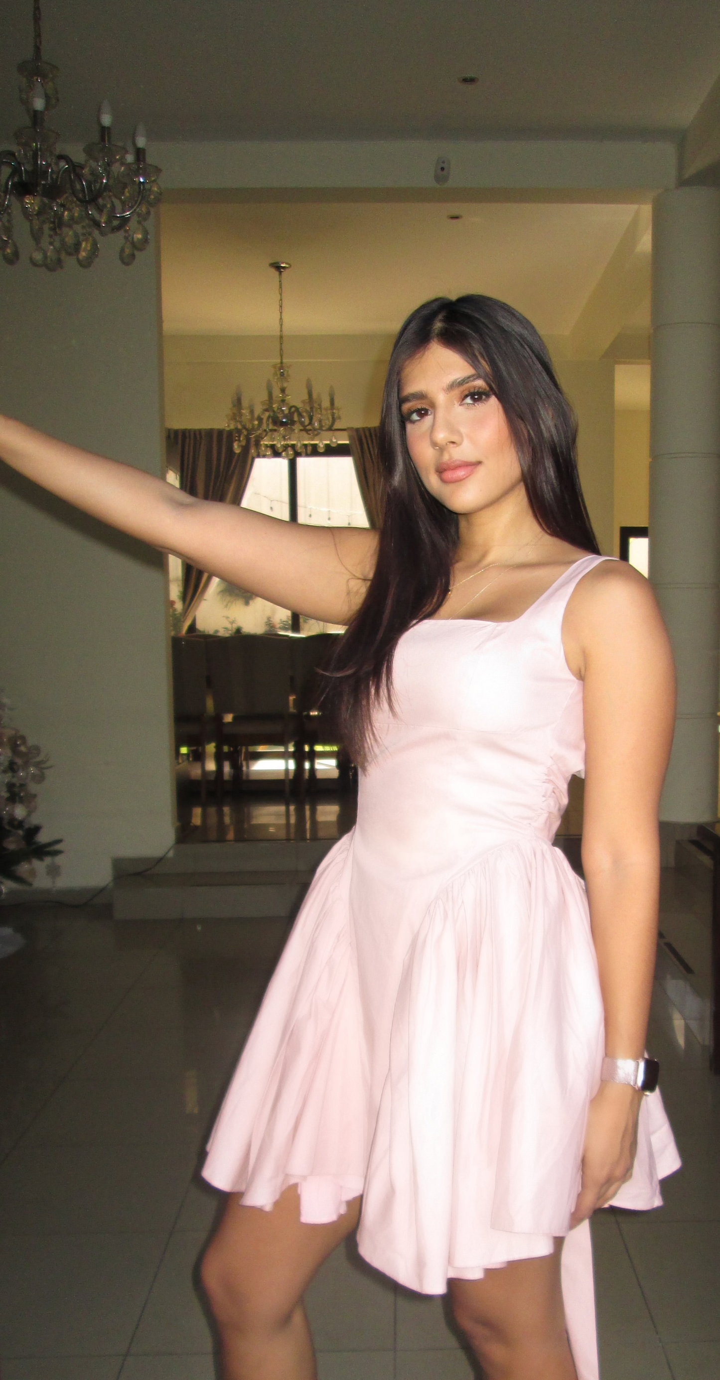 Leila pink dress