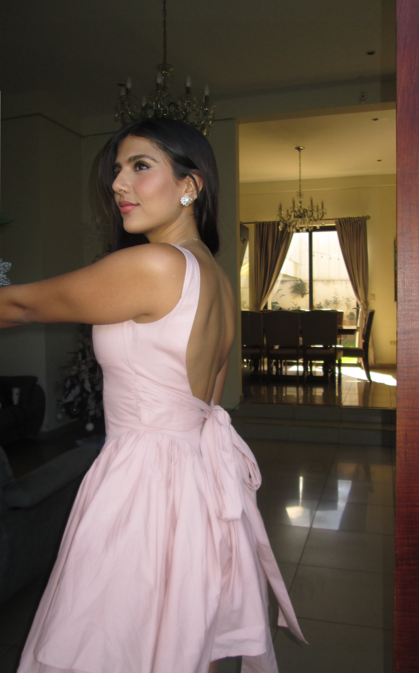 Leila pink dress